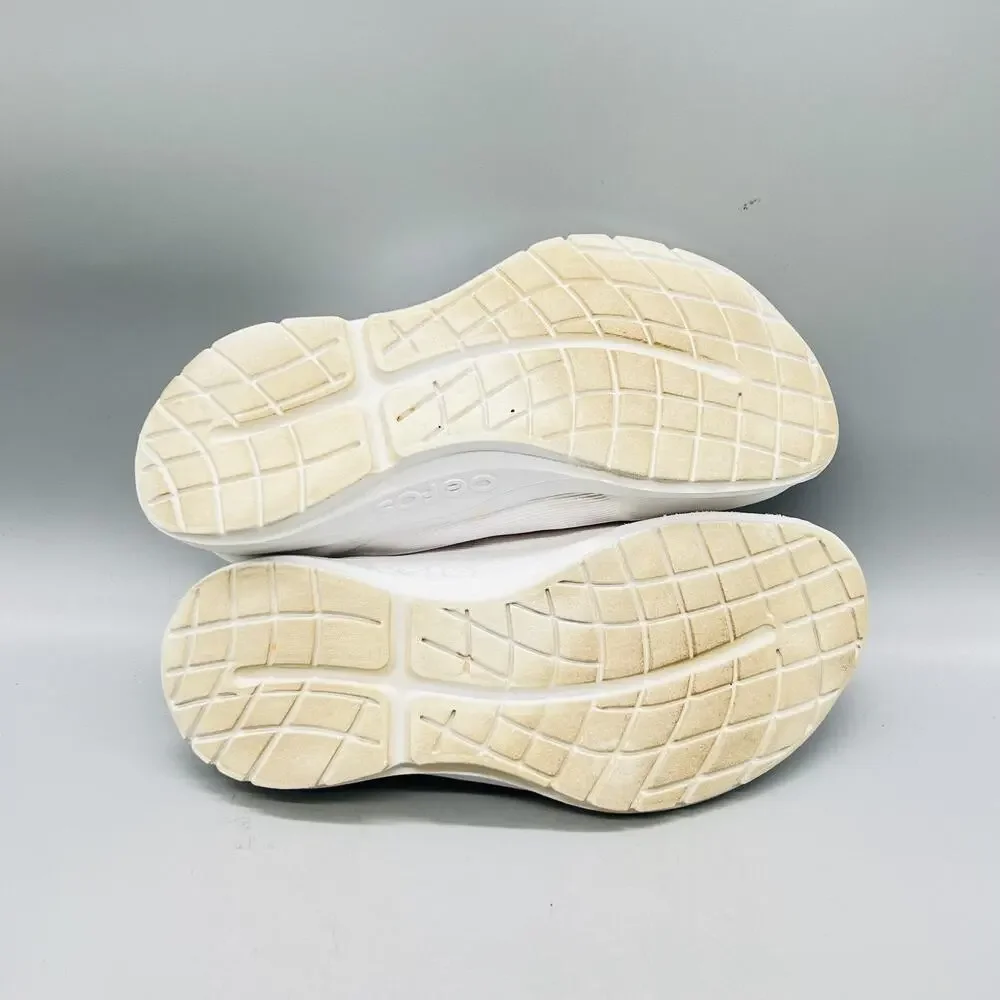 OOFOS Shoes Womens 8.5 White Mesh Low Top Walking Athletic Sneakers Comfort